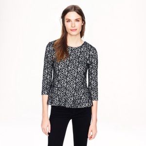 J.Crew Lace Peplum Top